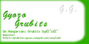 gyozo grubits business card